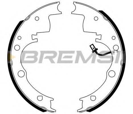 BREMSI 1373 Комплект гальмівних колодок