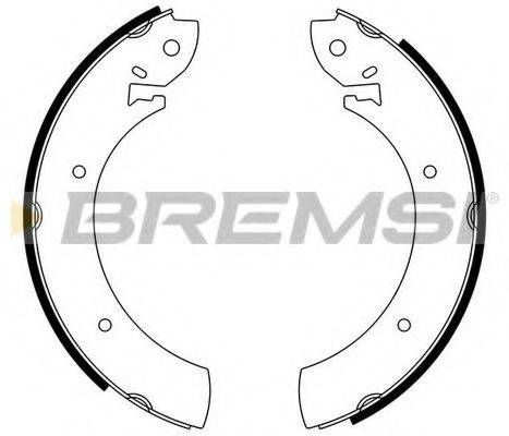 BREMSI 1067 Комплект гальмівних колодок
