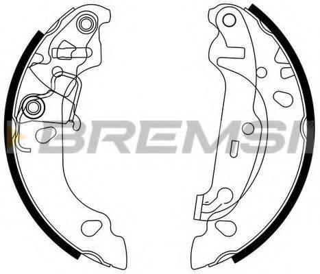 BREMSI 1457 Комплект гальмівних колодок
