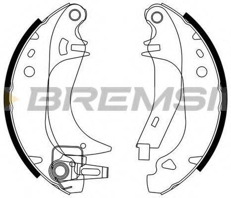 BREMSI 1362 Комплект гальмівних колодок