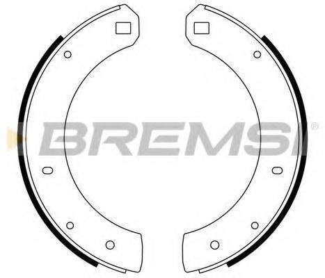 BREMSI 2449 Комплект гальмівних колодок