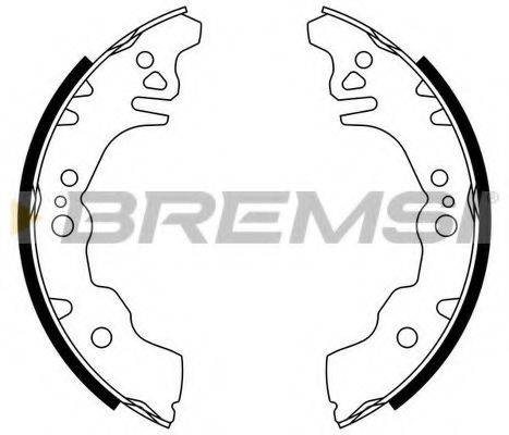 BREMSI 1527 Комплект гальмівних колодок