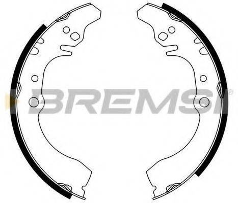 BREMSI 1529 Комплект гальмівних колодок