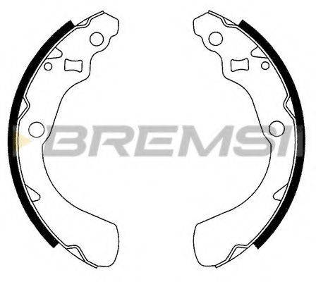 BREMSI 2710 Комплект гальмівних колодок