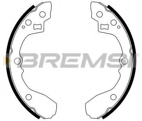 BREMSI 2723 Комплект гальмівних колодок