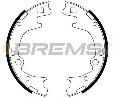 BREMSI 2728 Комплект гальмівних колодок