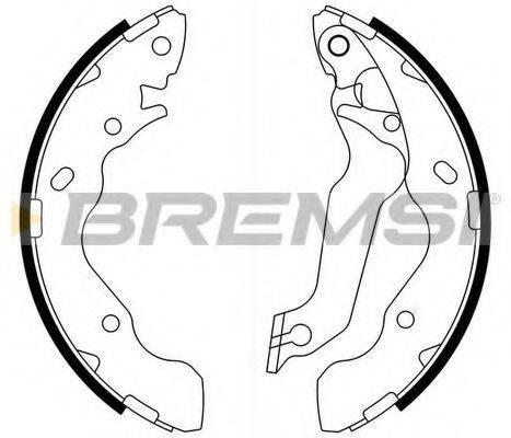 BREMSI 1485 Комплект гальмівних колодок