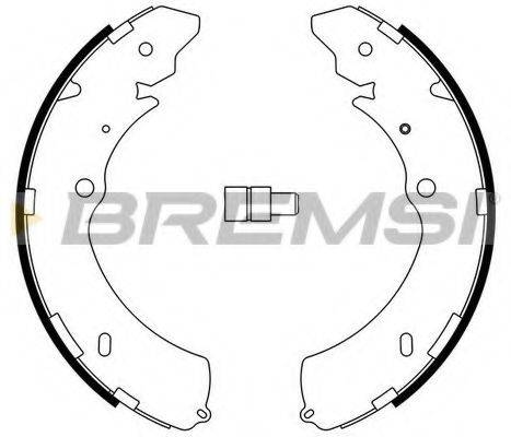 BREMSI 2755 Комплект гальмівних колодок