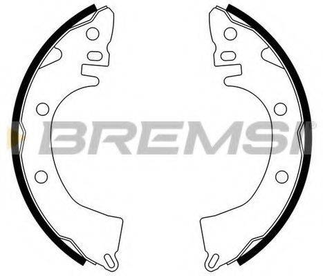 BREMSI 2810 Комплект гальмівних колодок
