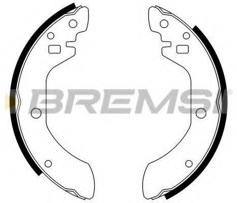 BREMSI 1238 Комплект гальмівних колодок