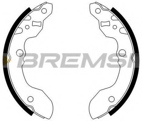 BREMSI 2912 Комплект гальмівних колодок