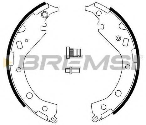 BREMSI 1453 Комплект гальмівних колодок
