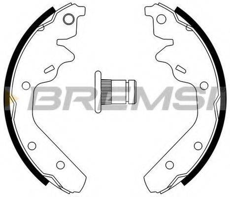 BREMSI 40519 Комплект гальмівних колодок