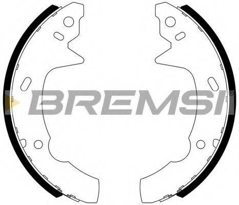 BREMSI 40566 Комплект гальмівних колодок