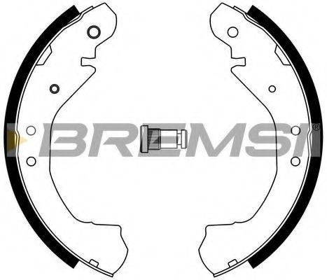 BREMSI 40654 Комплект гальмівних колодок