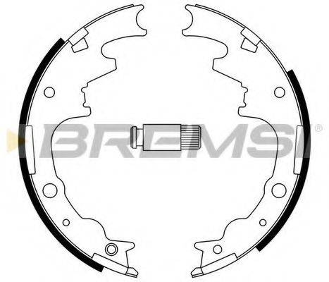 BREMSI 40704 Комплект гальмівних колодок