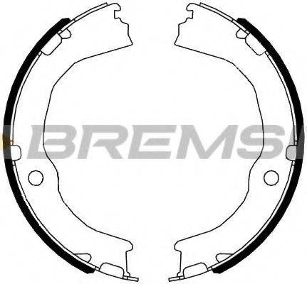 BREMSI 40972 Комплект гальмівних колодок