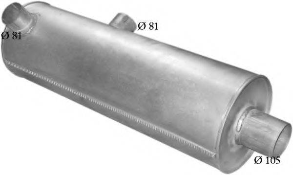POLMO 6415 Глушник вихлопних газів кінцевий