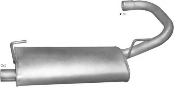 POLMO 4907 Глушник вихлопних газів кінцевий