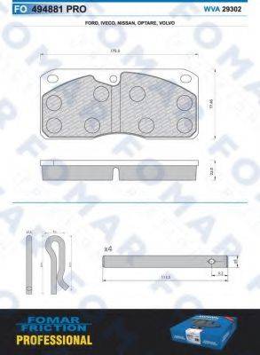 FOMAR FRICTION FO 494881