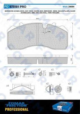FOMAR FRICTION FO 675181