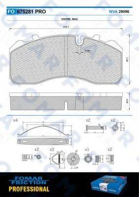 FOMAR FRICTION FO 675281