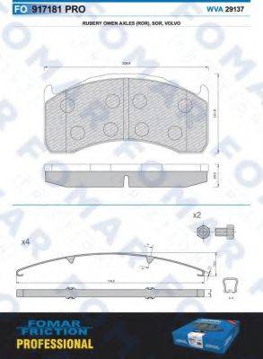 FOMAR FRICTION FO 917181