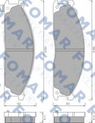 FOMAR FRICTION FO 460781