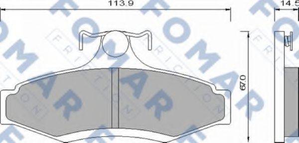 FOMAR FRICTION FO 666181