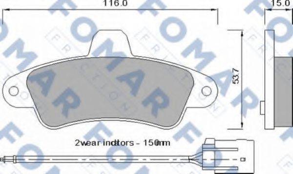 FOMAR FRICTION FO 725081