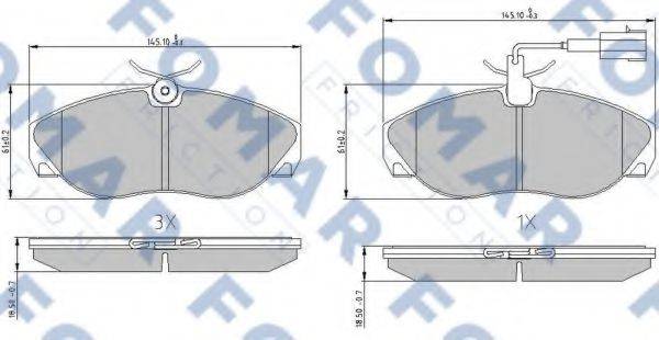 FOMAR FRICTION FO 909581