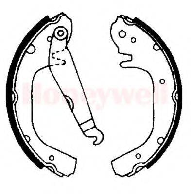 BEDFORD 91032993 Комплект гальмівних колодок