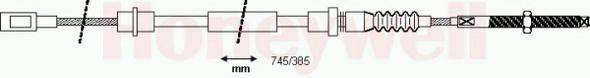 PEX 51556 Трос, стоянкова гальмівна система