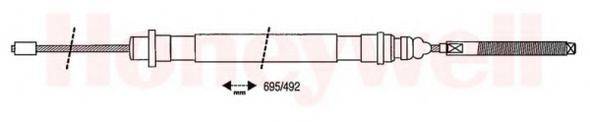 MALO 26123 Трос, стоянкова гальмівна система