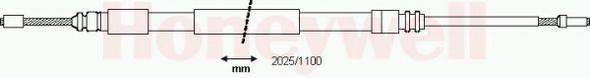 BENDIX 433009 Трос, стоянкова гальмівна система
