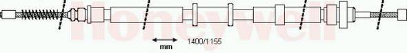 BENDIX 433057 Трос, стоянкова гальмівна система
