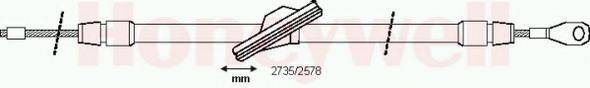 BENDIX 433085 Трос, стоянкова гальмівна система