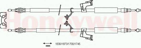 FORD 1237342 Трос, стоянкова гальмівна система