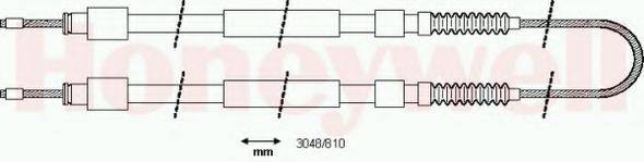 BENDIX 433173 Трос, стоянкова гальмівна система