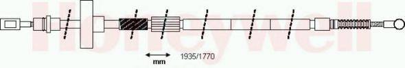 BENDIX 433183 Трос, стоянкова гальмівна система
