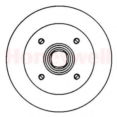 MAZDA 856933251 гальмівний диск
