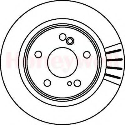 BENDIX 562037 гальмівний диск