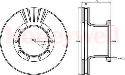 MERITOR MBR5003 гальмівний диск