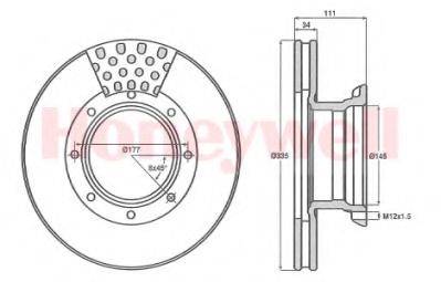 BENDIX 567768 гальмівний диск