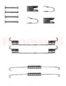BENDIX 771293 Комплектуючі, гальмівна колодка