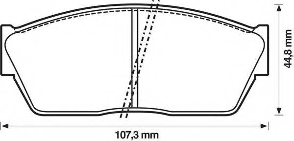 ROADHOUSE 2147 Комплект гальмівних колодок, дискове гальмо