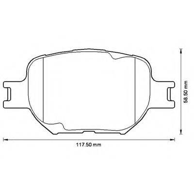BENDIX 23864 Комплект гальмівних колодок, дискове гальмо