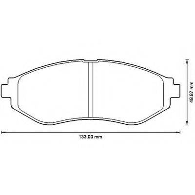 ROADHOUSE 2986 Комплект гальмівних колодок, дискове гальмо