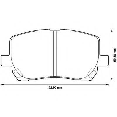 BENDIX 23836 Комплект гальмівних колодок, дискове гальмо