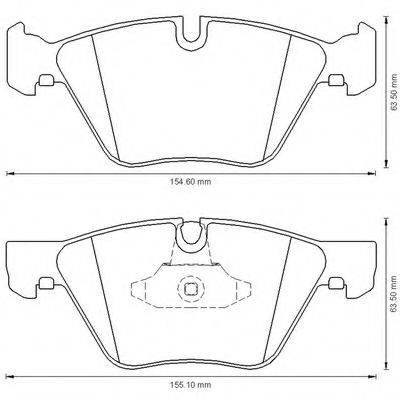 BENDIX 23794 Комплект гальмівних колодок, дискове гальмо